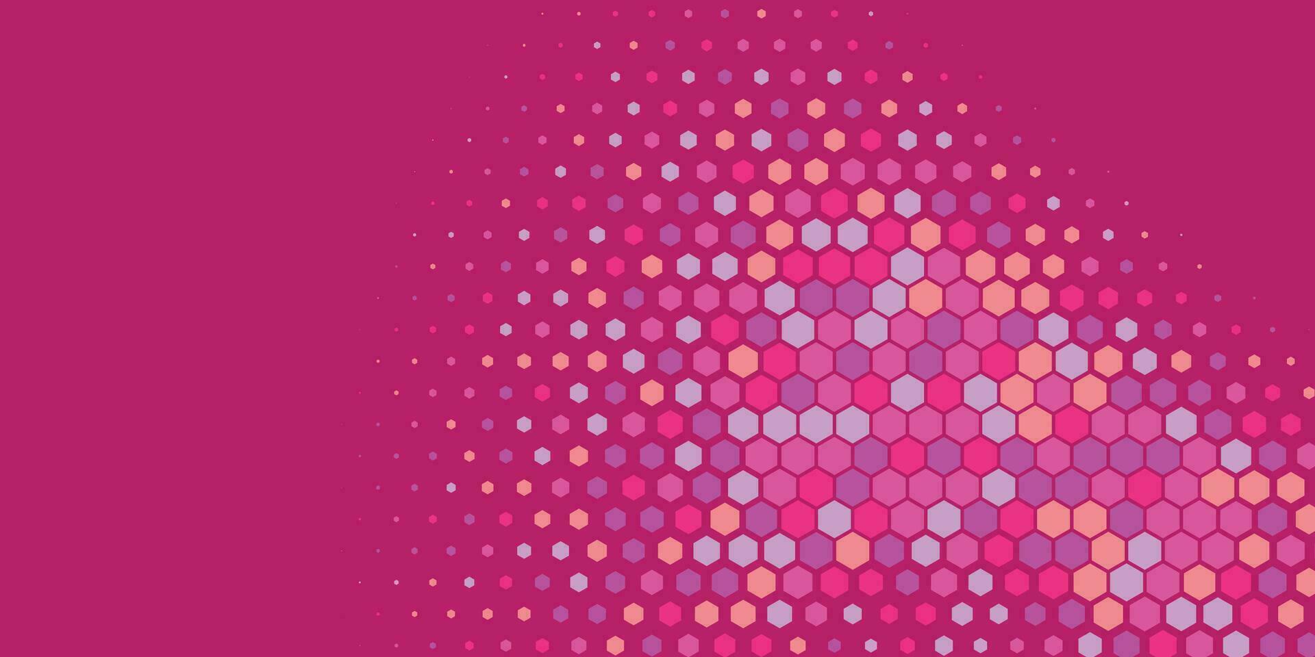 Geometric abstract Hexagon Two Color Background vector