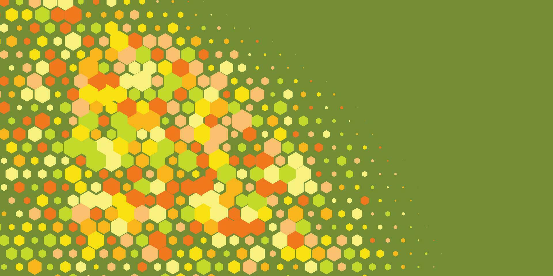 geométrico resumen hexágono dos color antecedentes vector