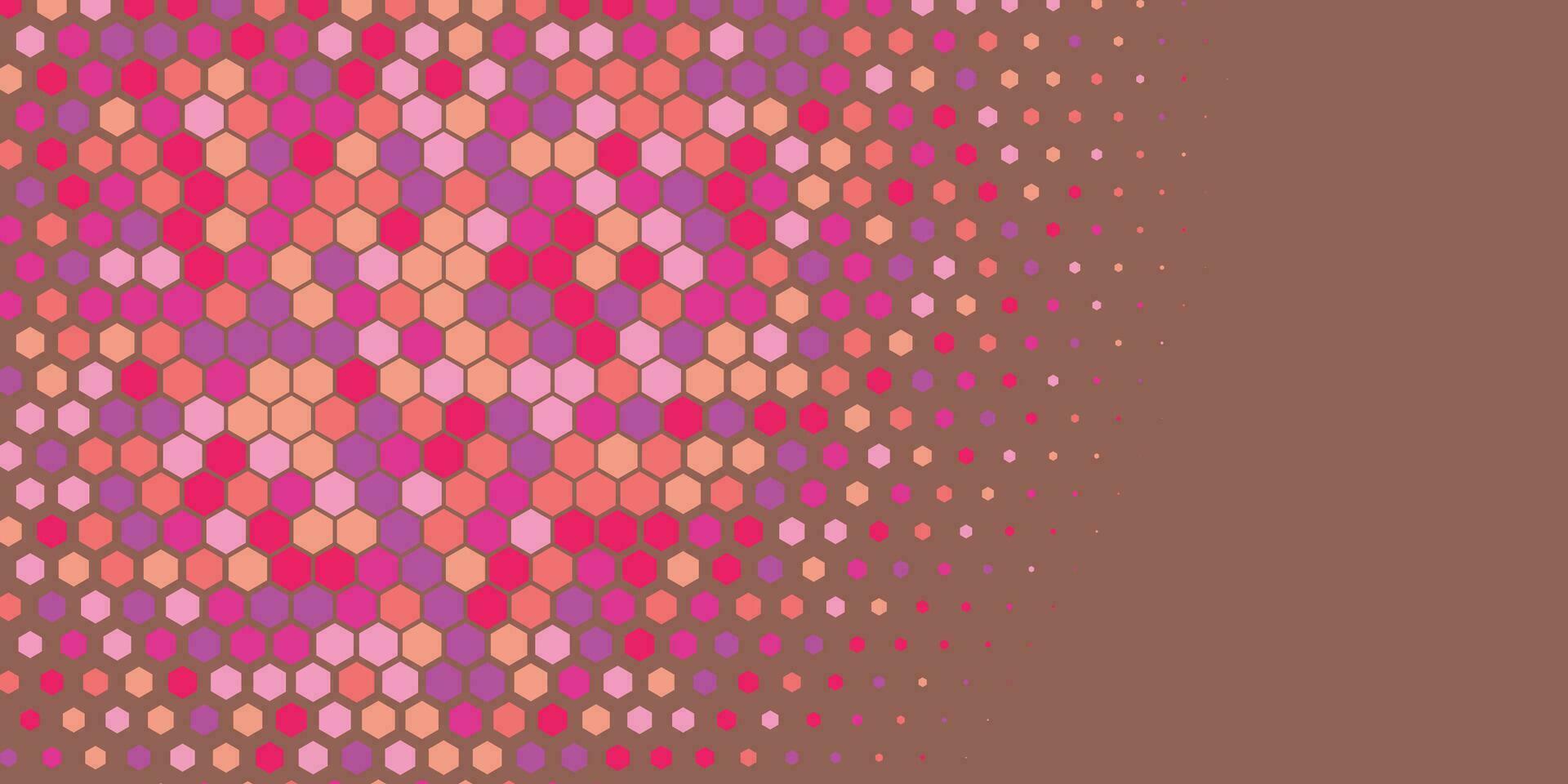 geométrico resumen hexágono dos color antecedentes vector