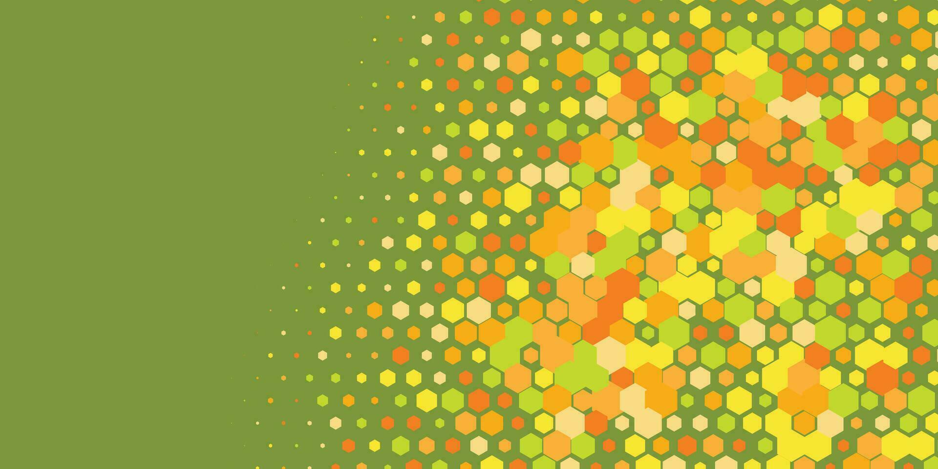 Geometric abstract Hexagon Two Color Background vector