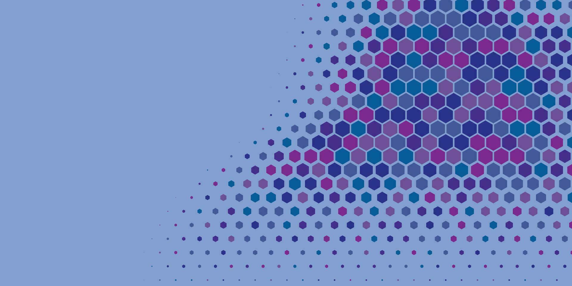Geometric abstract Hexagon Two Color Background vector