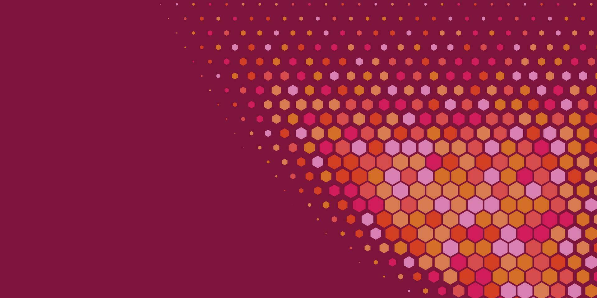 Geometric abstract Hexagon Two Color Background vector