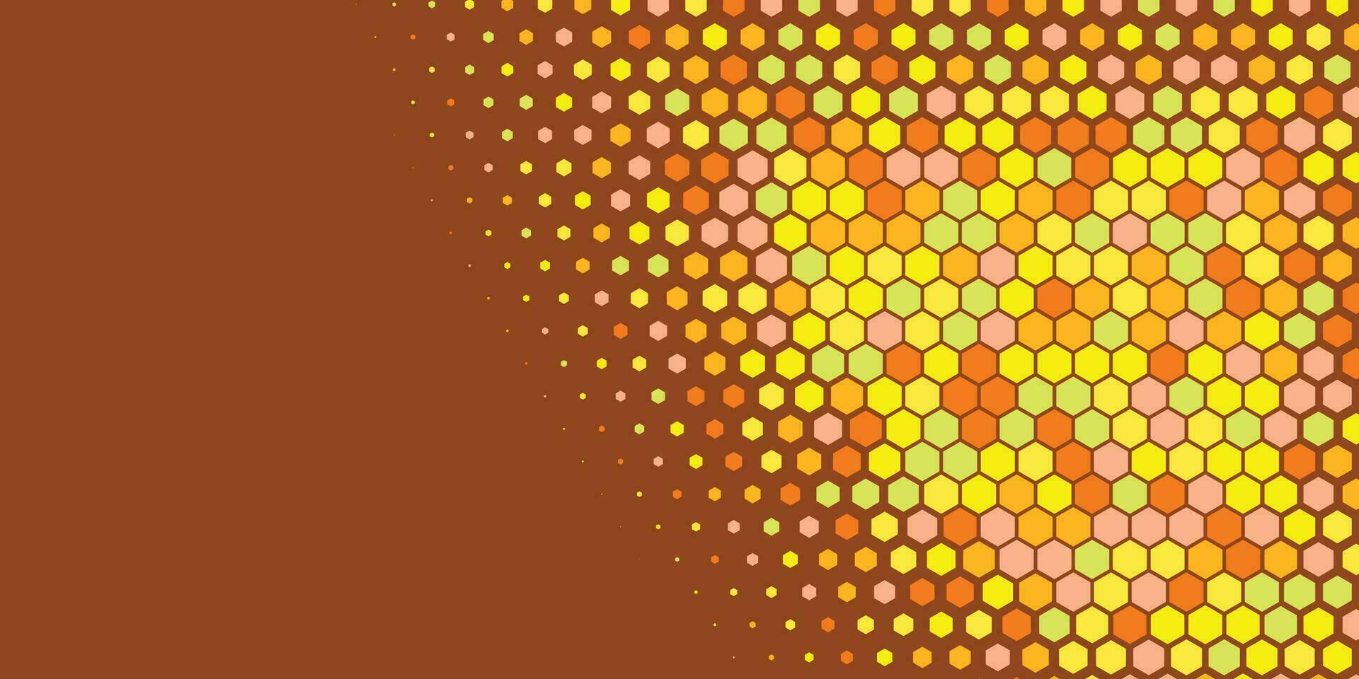 Geometric abstract Hexagon Two Color Background vector