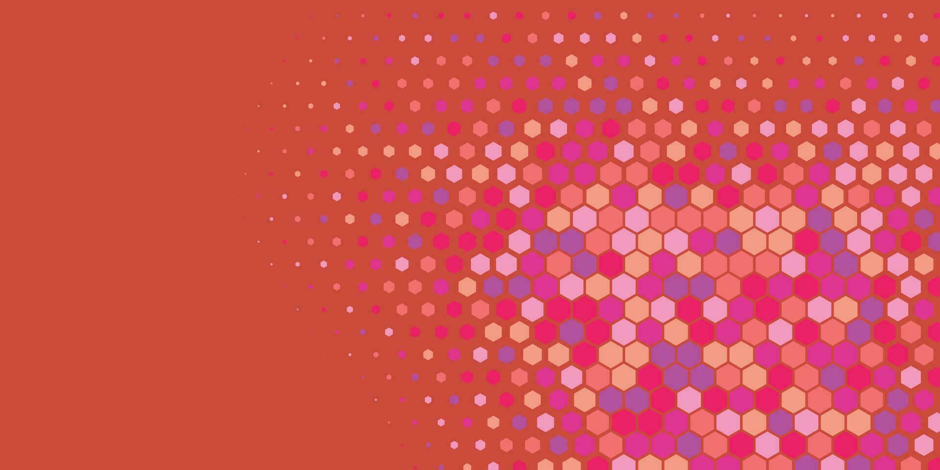 Geometric abstract Hexagon Two Color Background vector