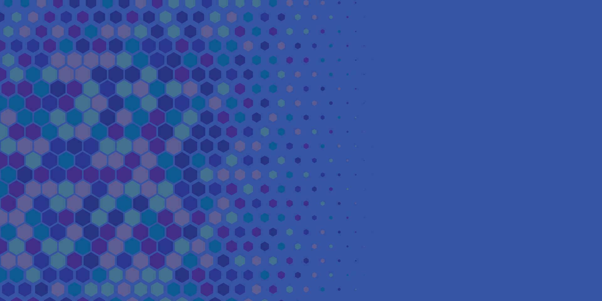 Geometric abstract Hexagon Two Color Background vector