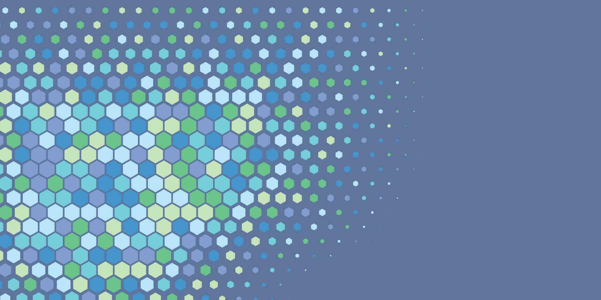 Geometric abstract Hexagon Two Color Background vector