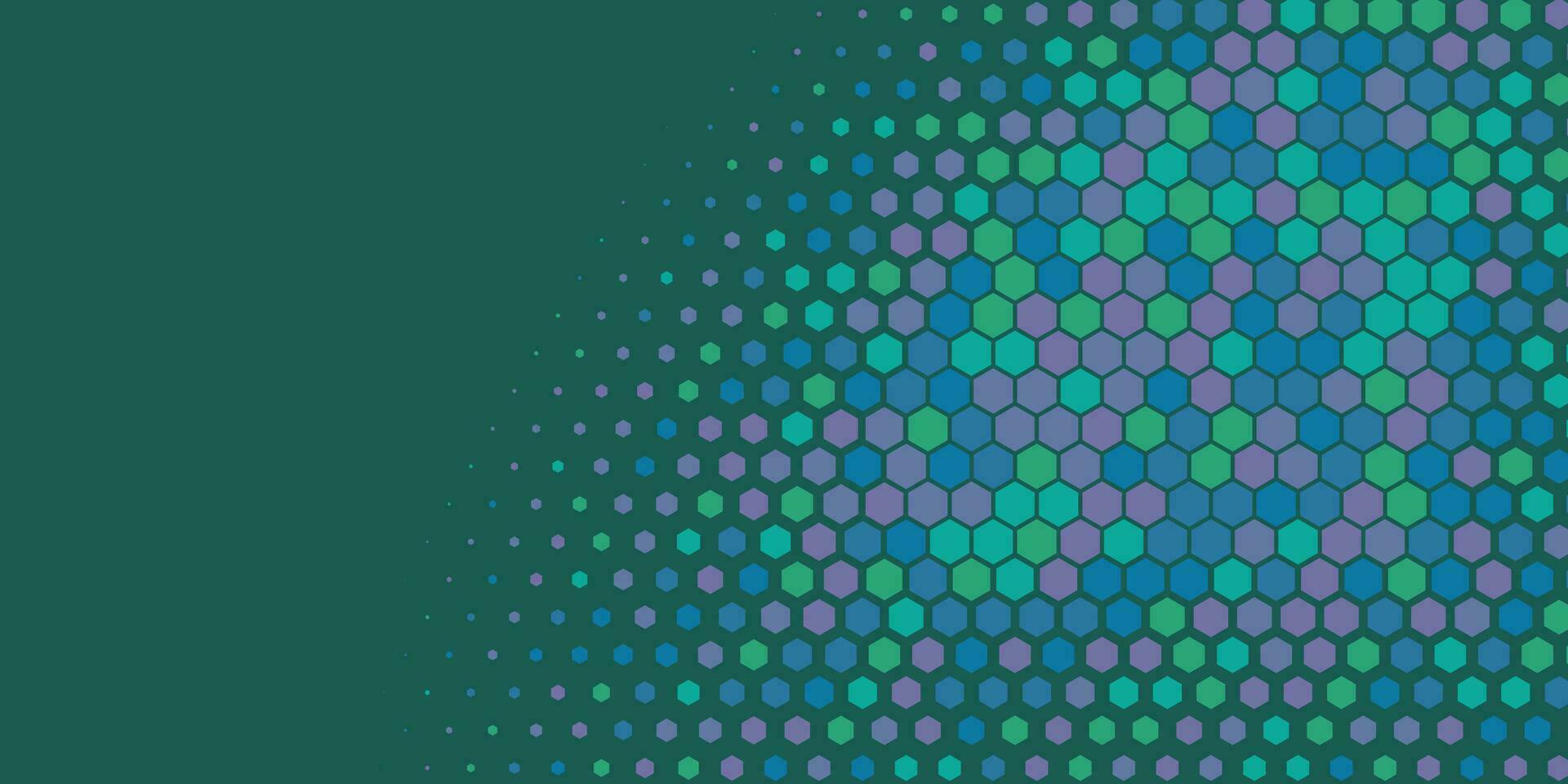 Geometric abstract Hexagon Two Color Background vector