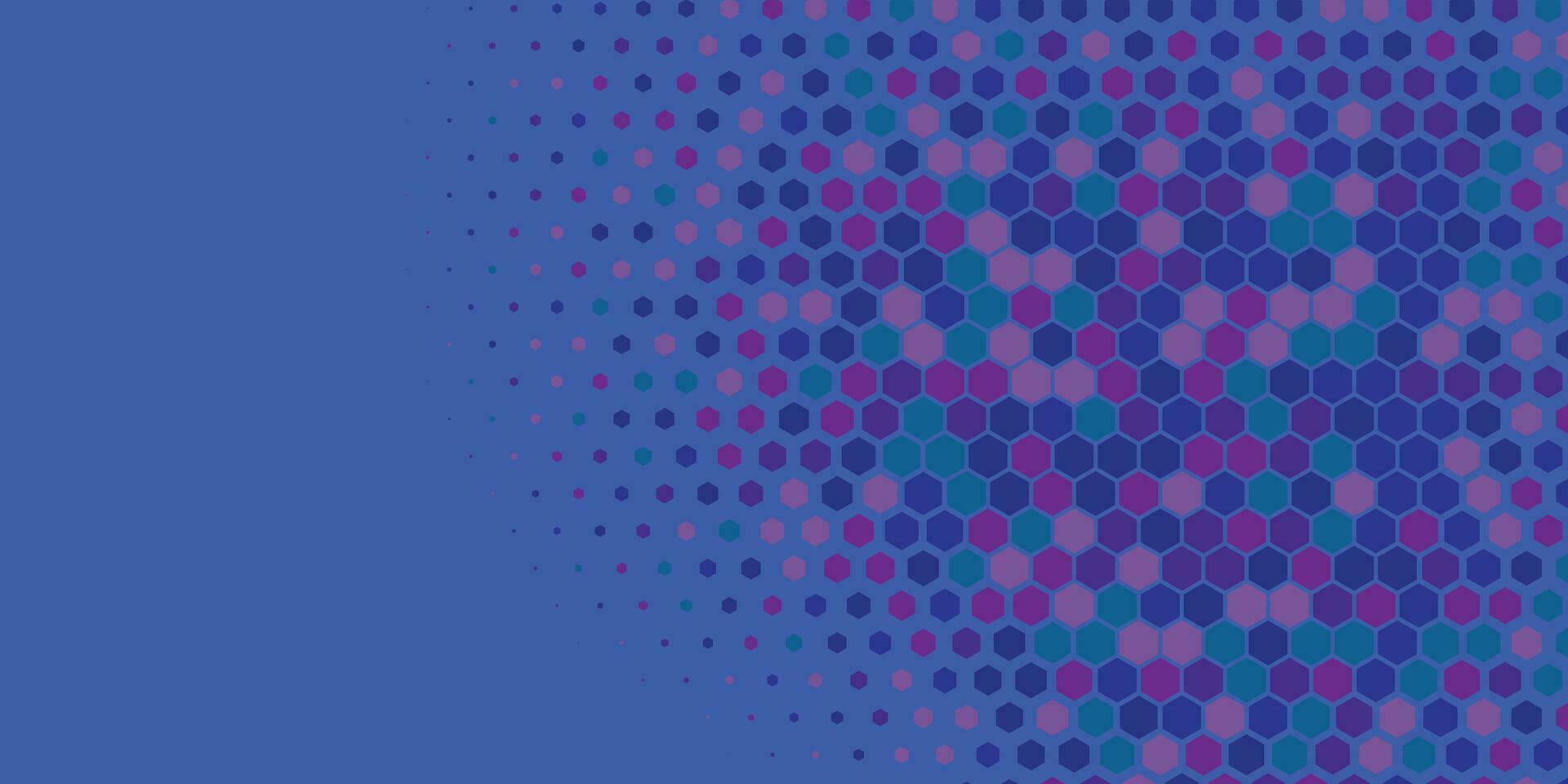 Geometric abstract Hexagon Two Color Background vector