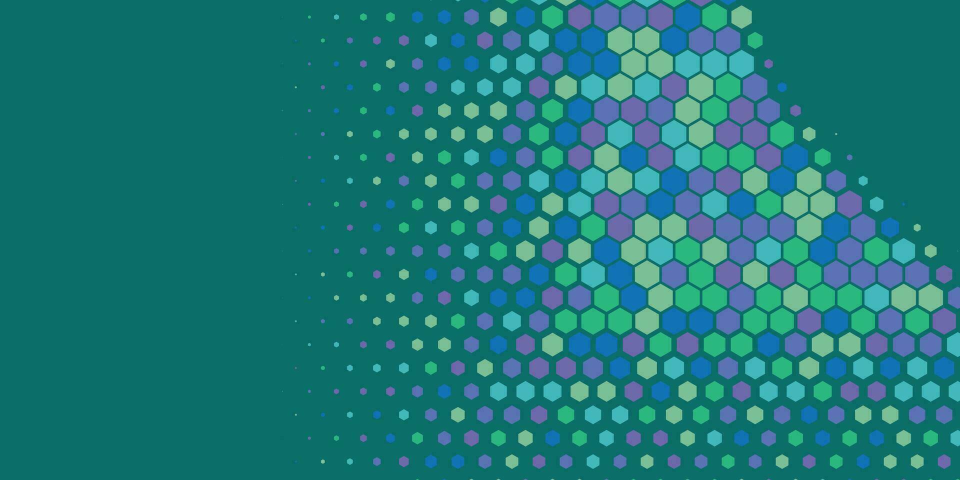 geométrico resumen hexágono dos color antecedentes vector