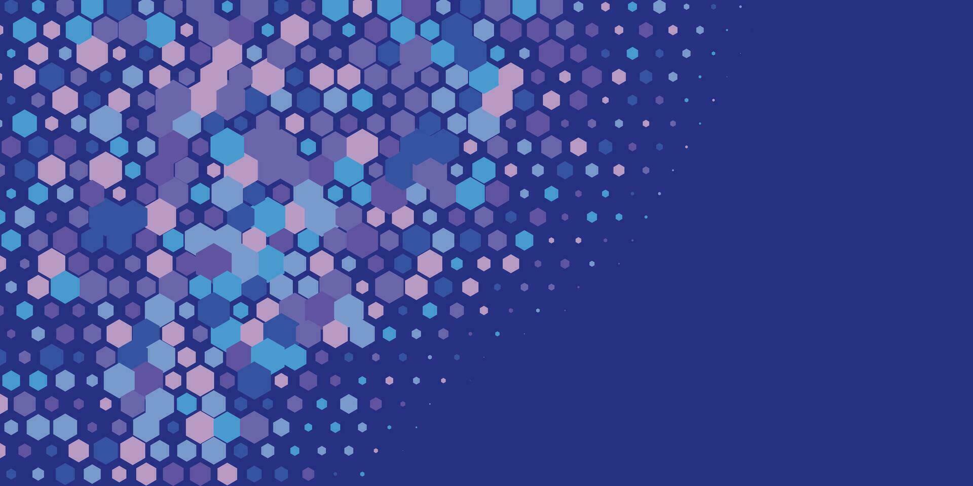 Geometric abstract Hexagon Two Color Background vector