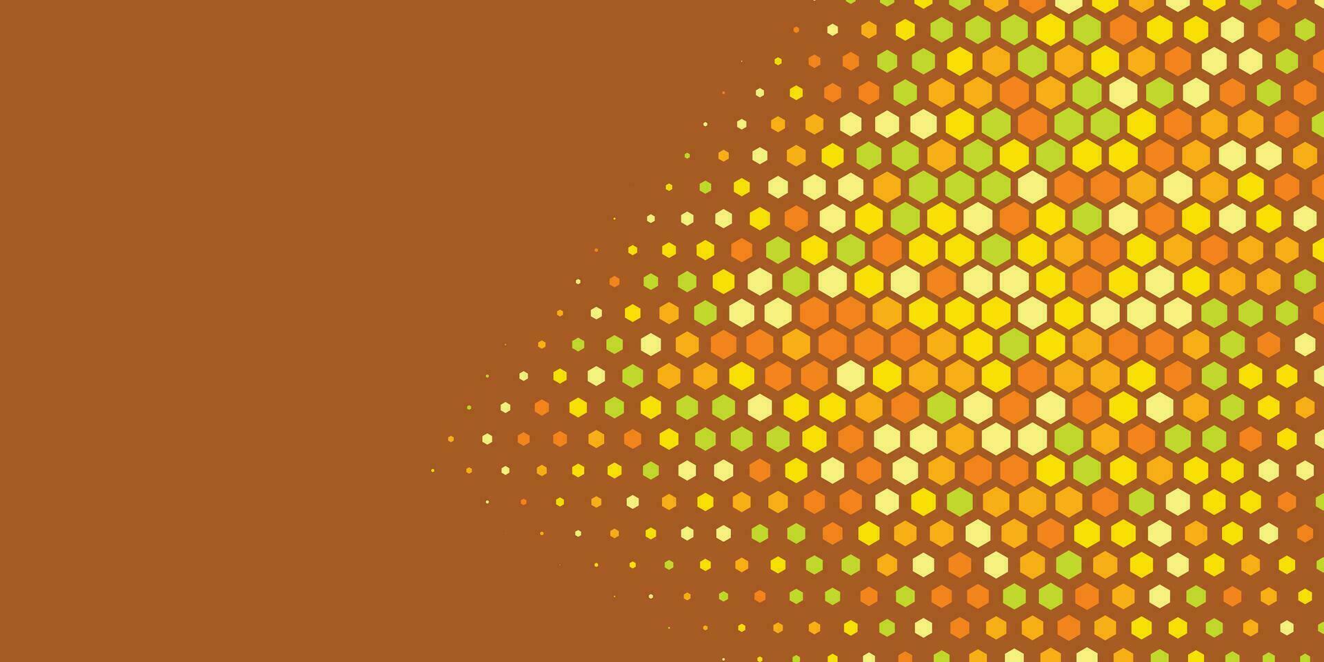 Geometric abstract Hexagon Two Color Background vector