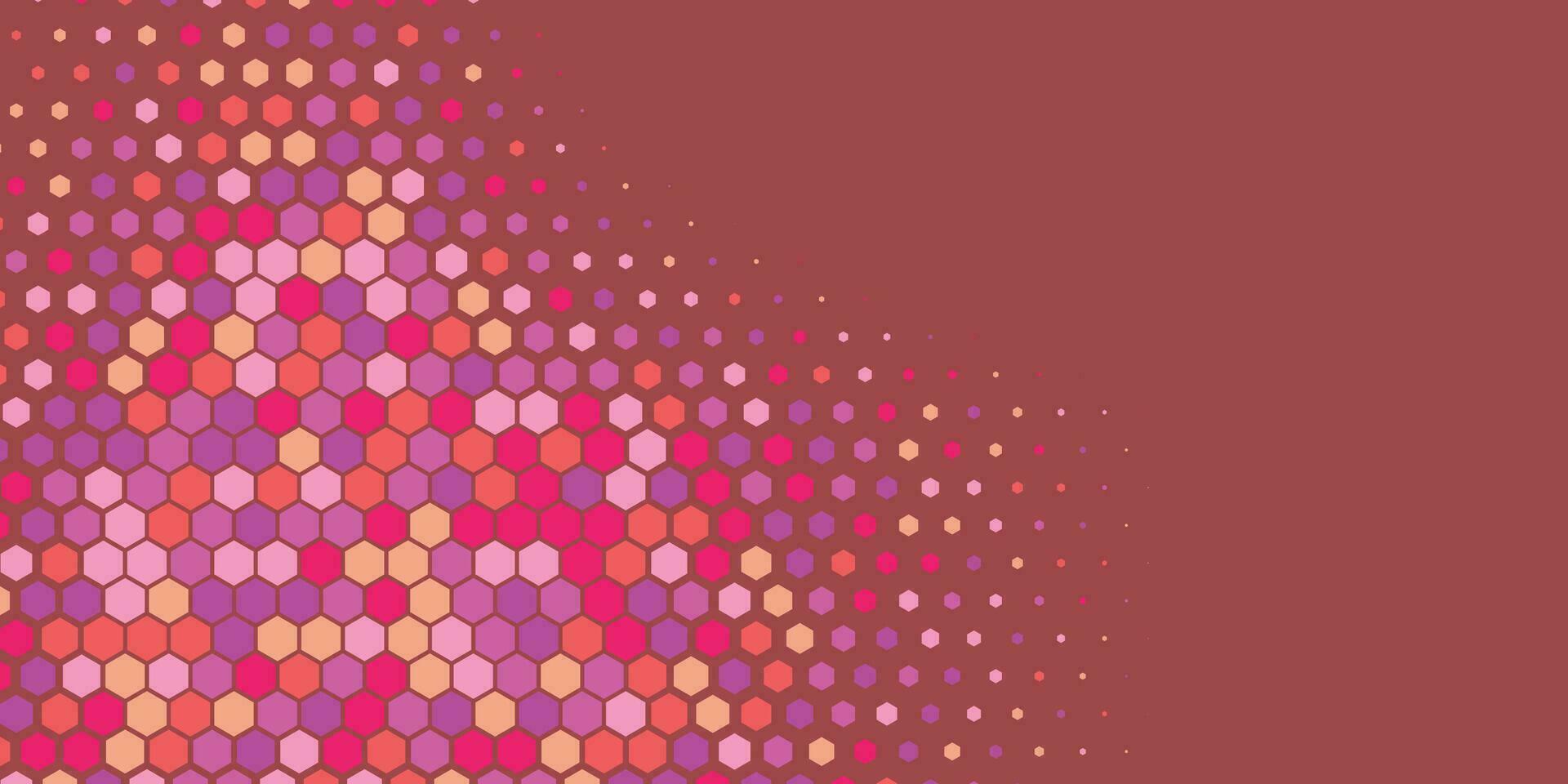 Geometric abstract Hexagon Two Color Background vector