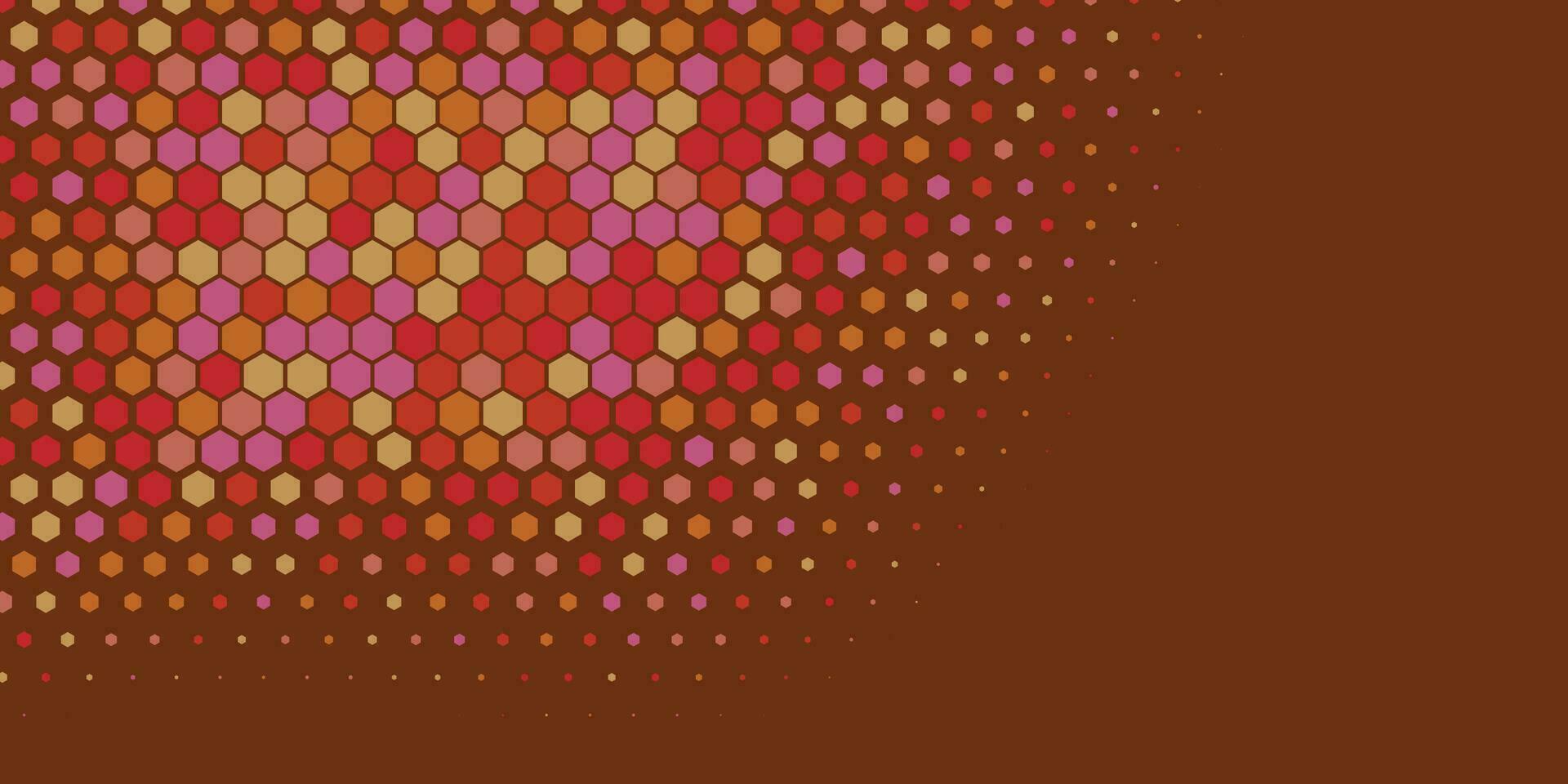 Geometric abstract Hexagon Two Color Background vector