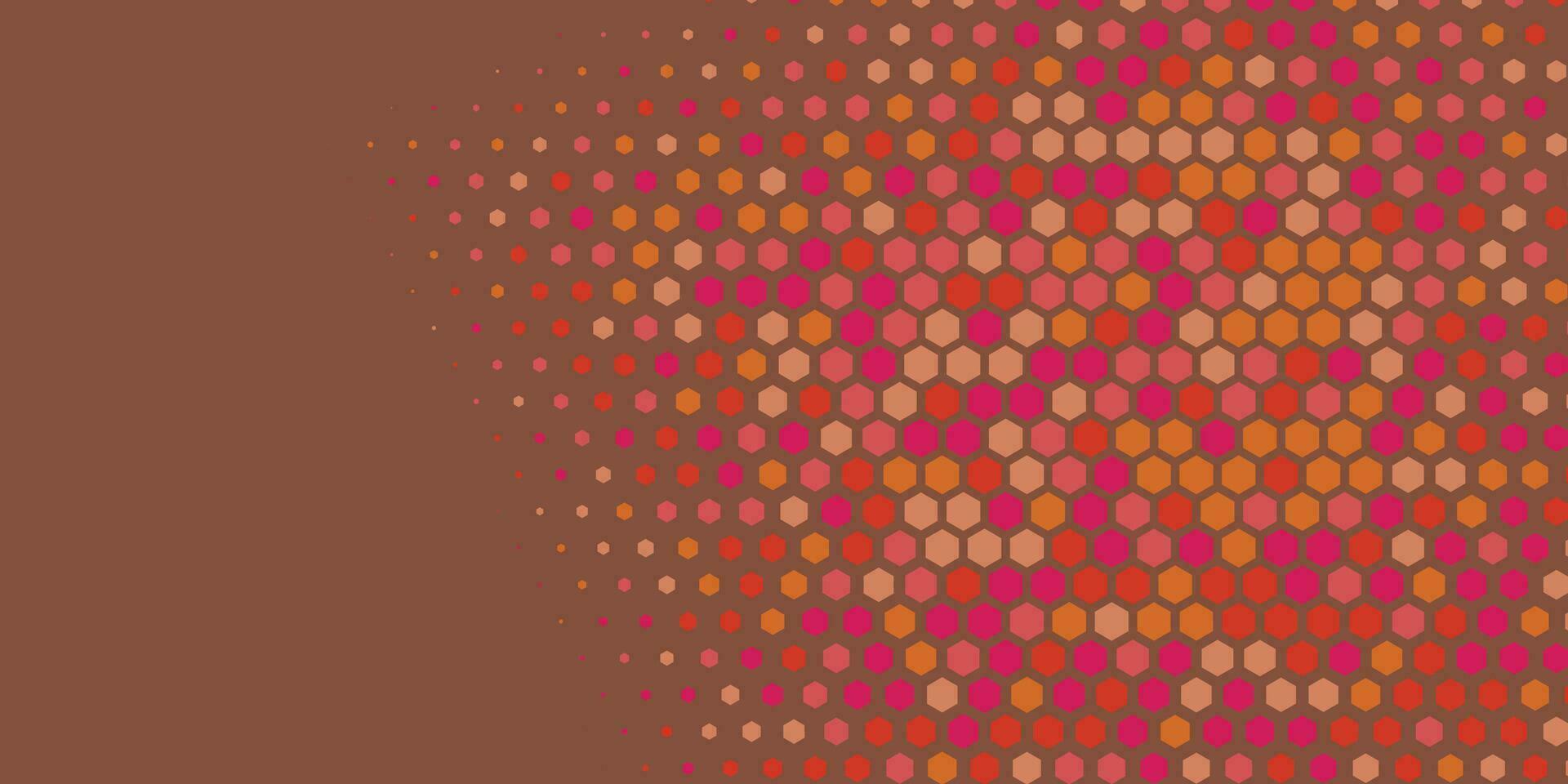Geometric abstract Hexagon Two Color Background vector