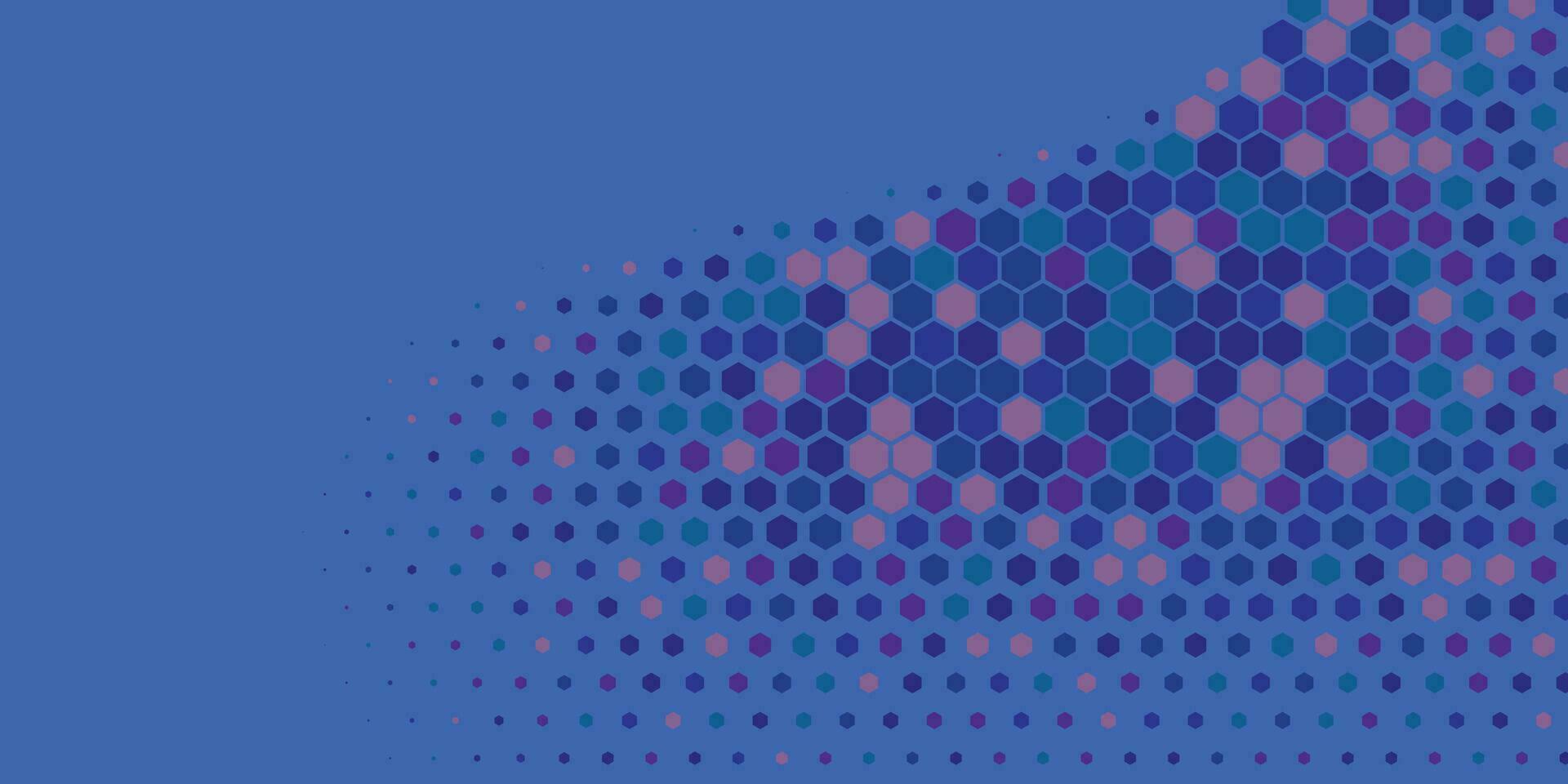 geométrico resumen hexágono dos color antecedentes vector