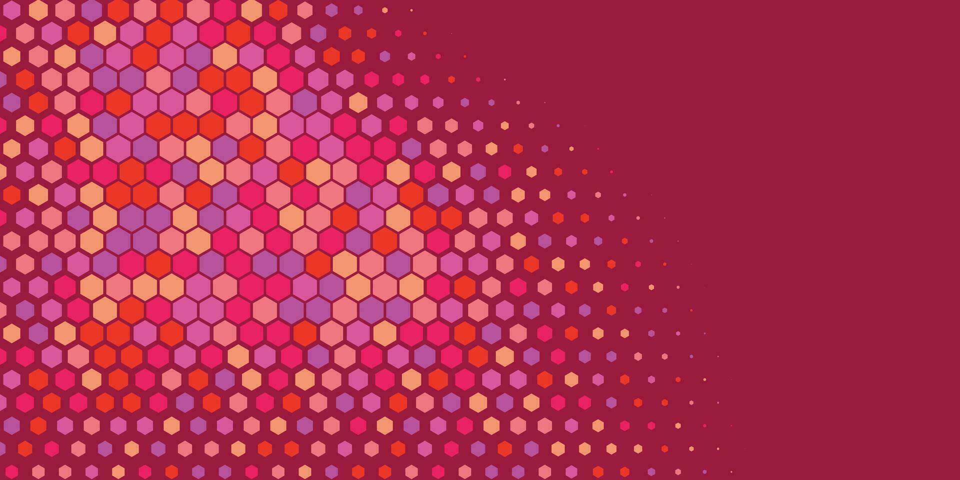 Geometric abstract Hexagon Two Color Background vector