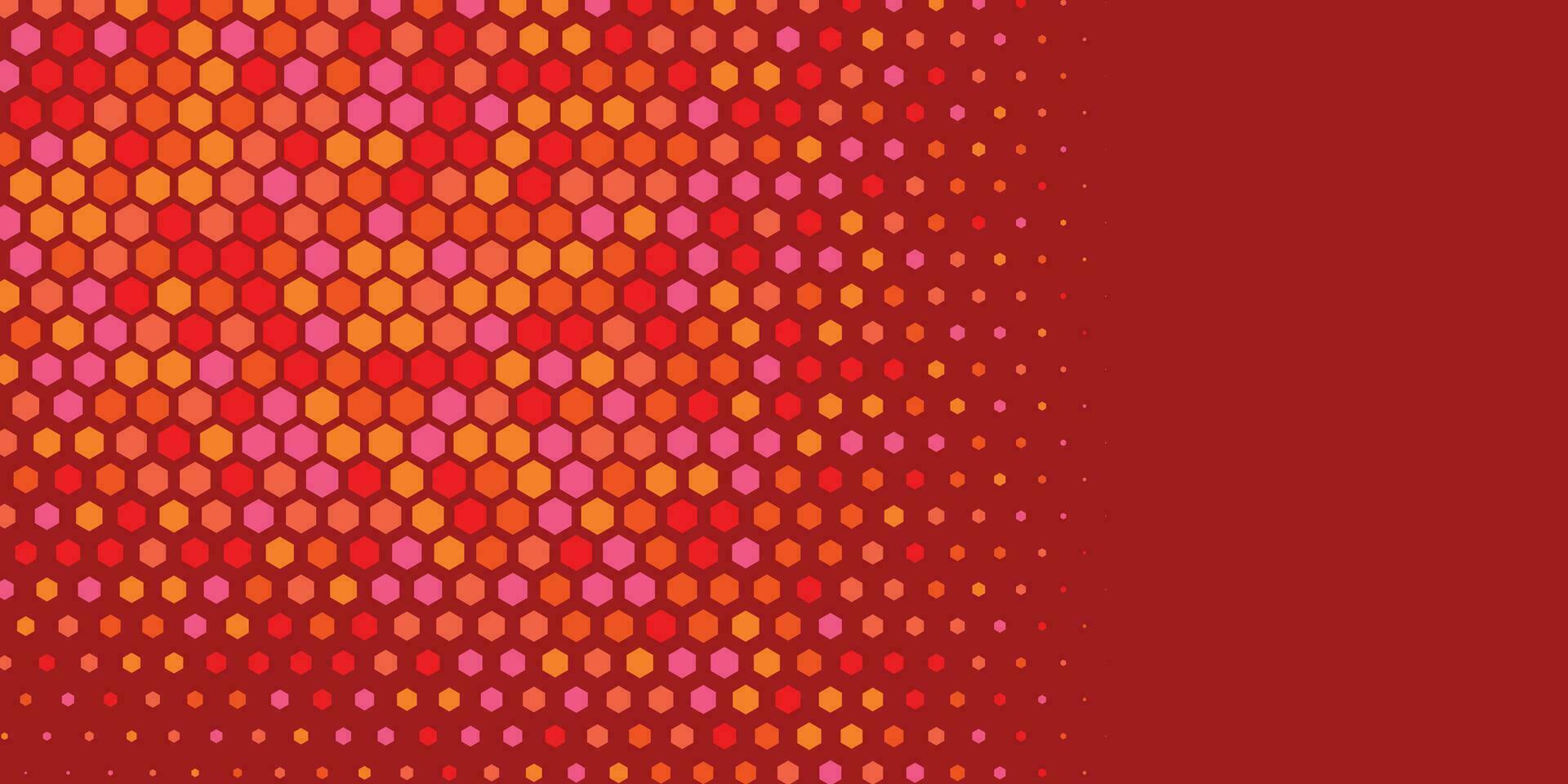 Geometric abstract Hexagon Two Color Background vector