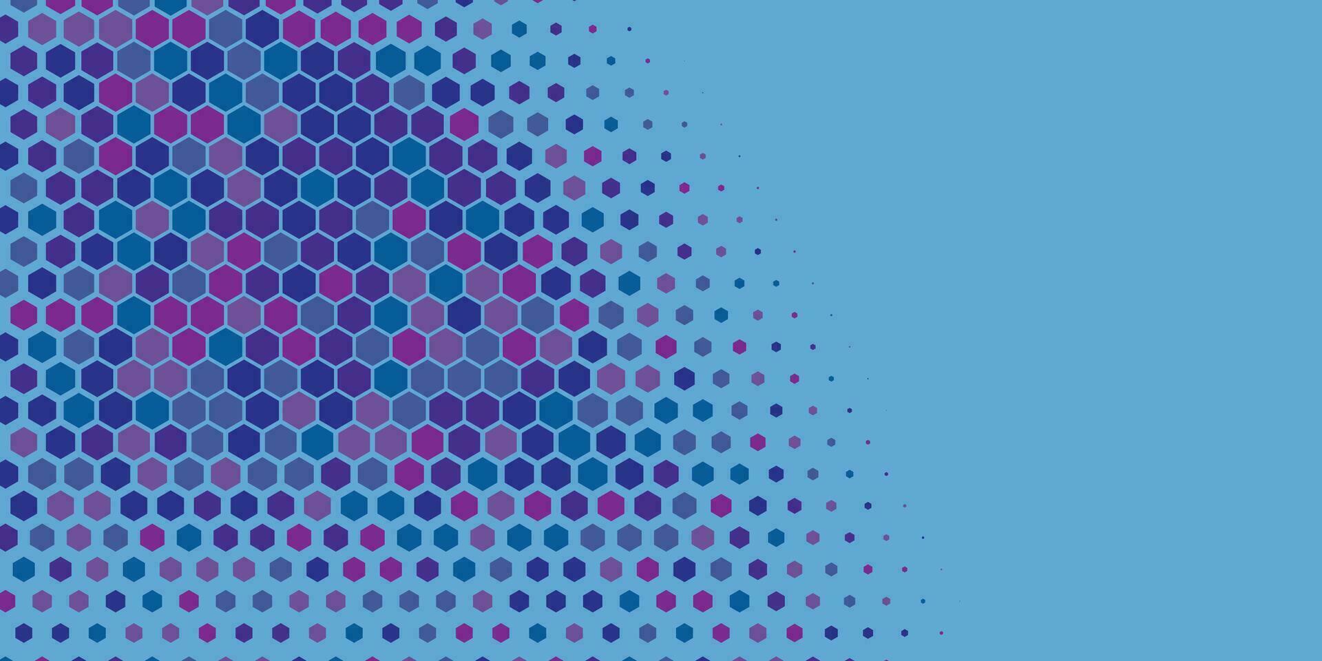 Geometric abstract Hexagon Two Color Background vector