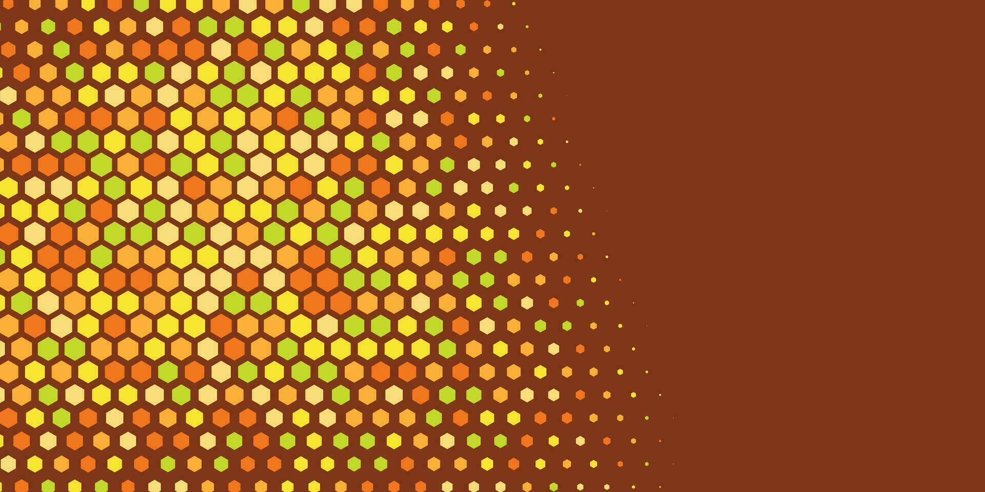 Geometric abstract Hexagon Two Color Background vector