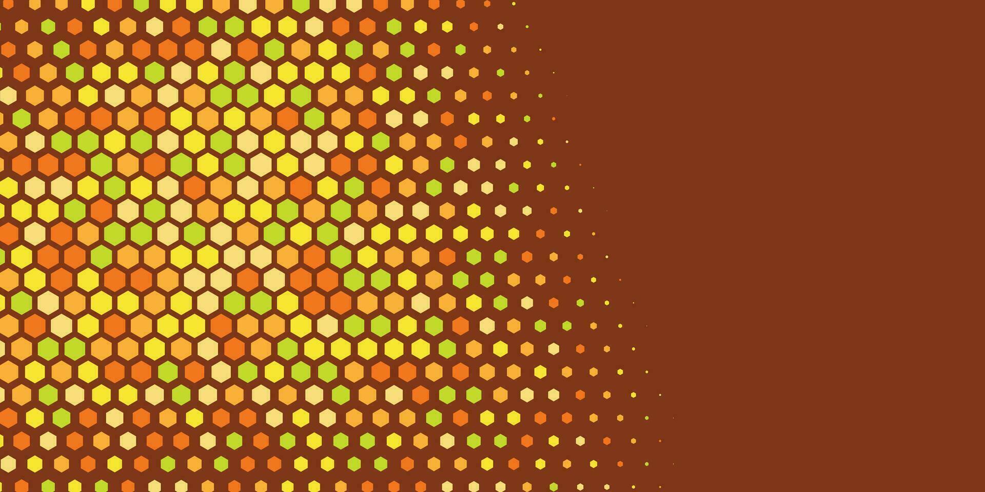 Geometric abstract Hexagon Two Color Background vector