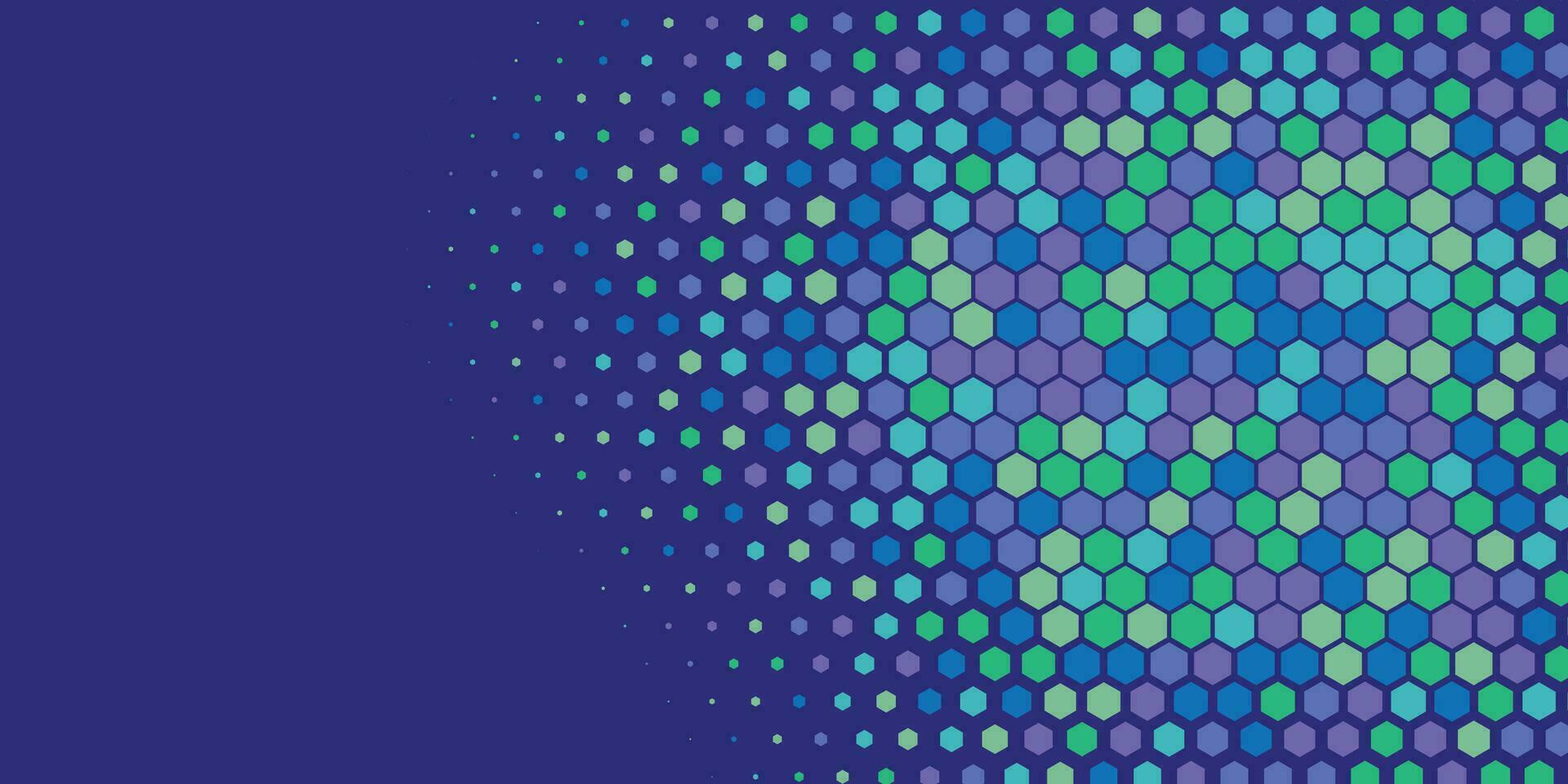 Geometric abstract Hexagon Two Color Background vector