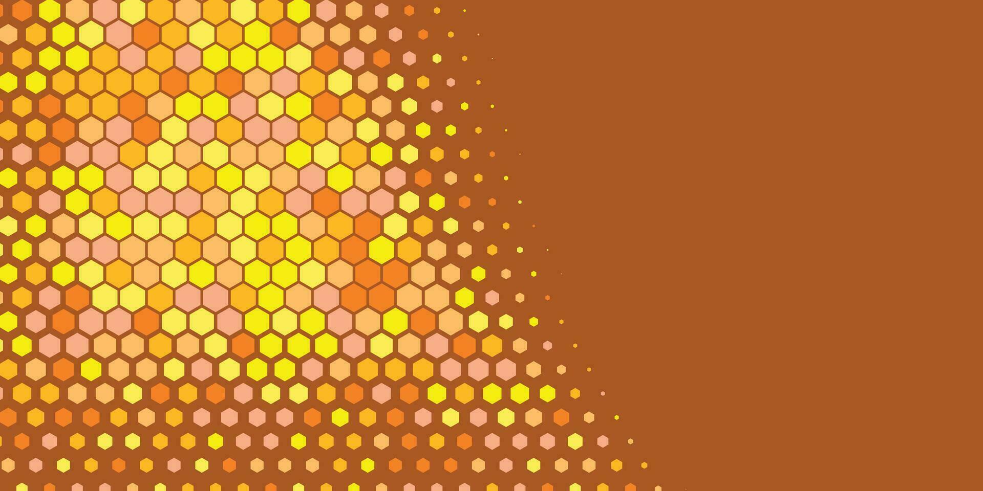 Geometric abstract Hexagon Two Color Background vector