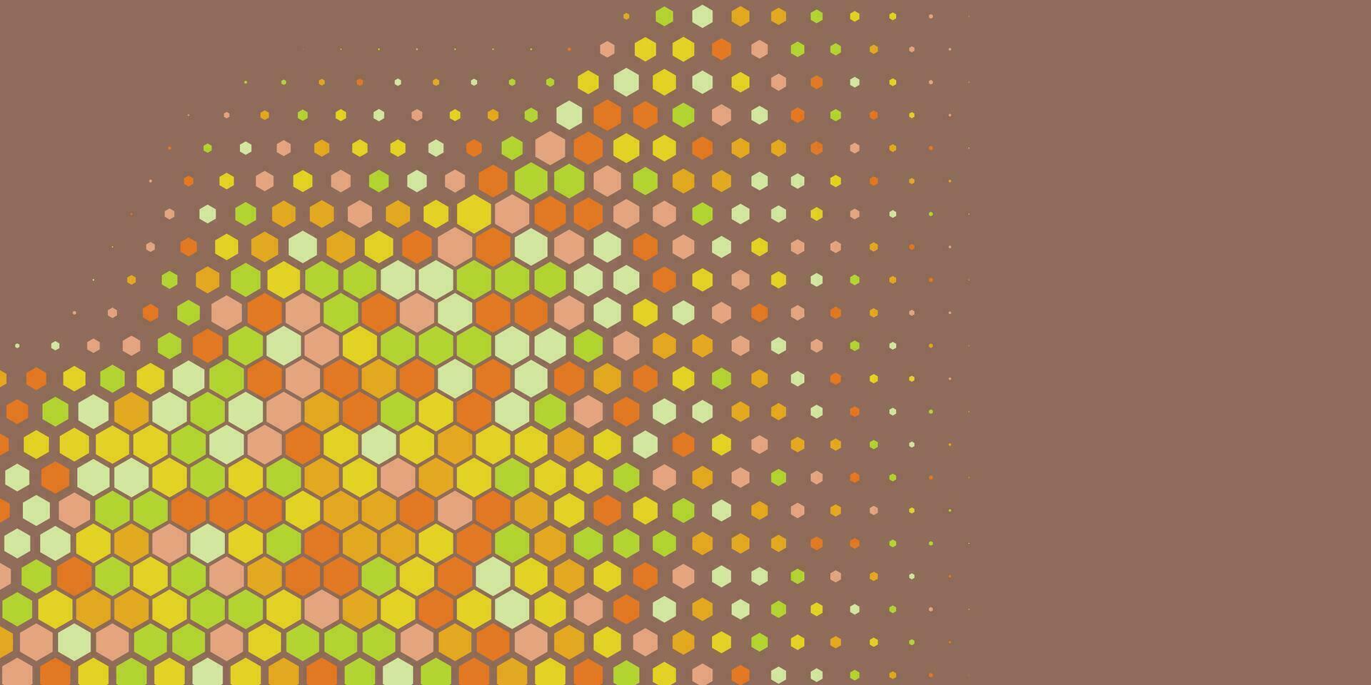 Geometric abstract Hexagon Two Color Background vector