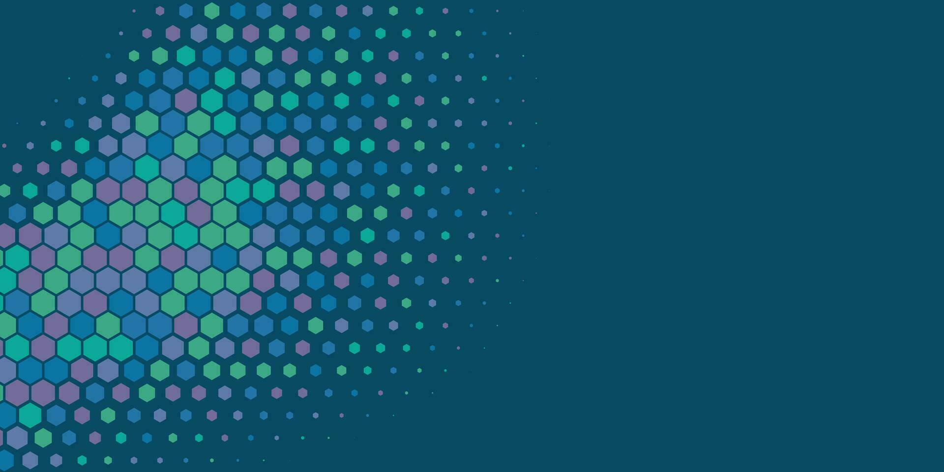 Geometric abstract Hexagon Two Color Background vector