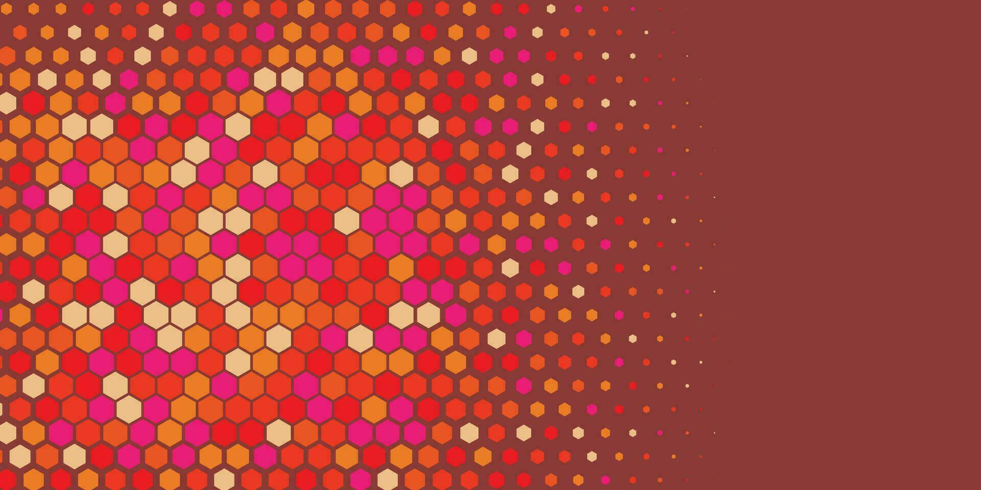 Geometric abstract Hexagon Two Color Background vector