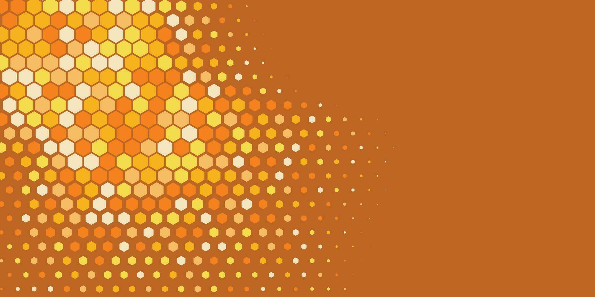 Geometric abstract Hexagon Two Color Background vector