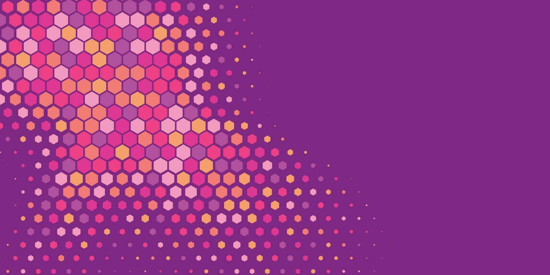 Geometric abstract Hexagon Two Color Background vector