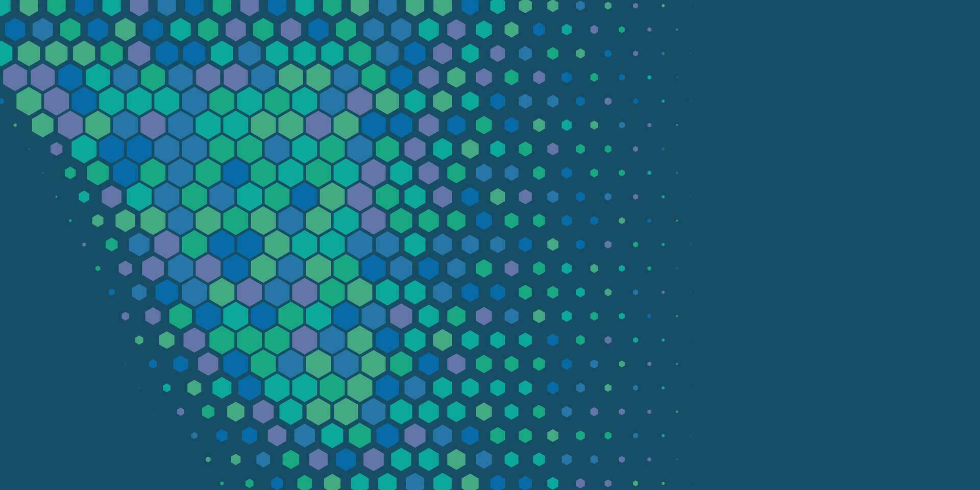 Geometric abstract Hexagon Two Color Background vector