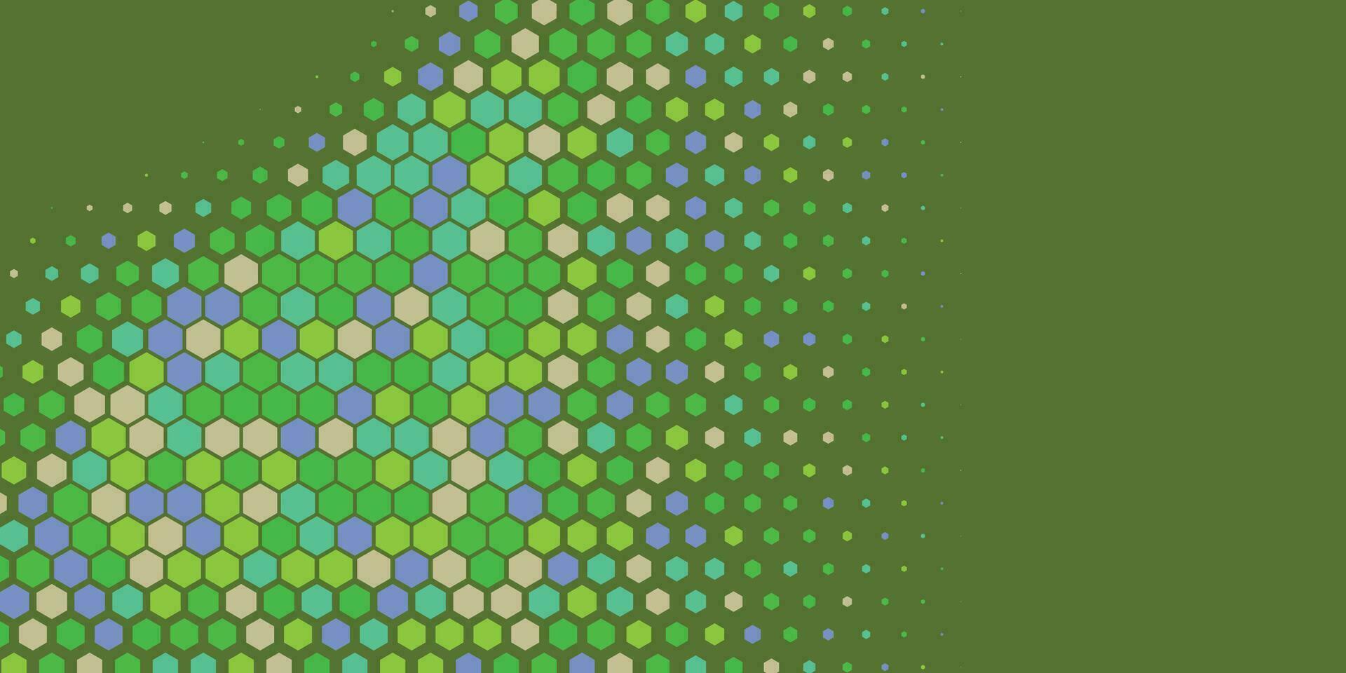 Geometric abstract Hexagon Two Color Background vector