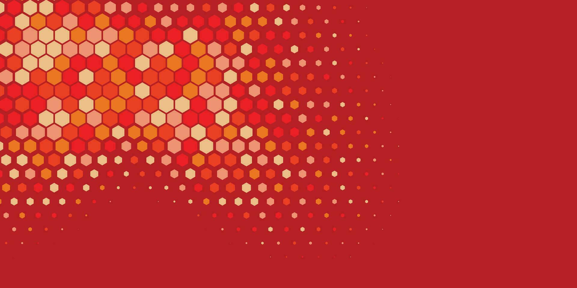 Geometric abstract Hexagon Two Color Background vector