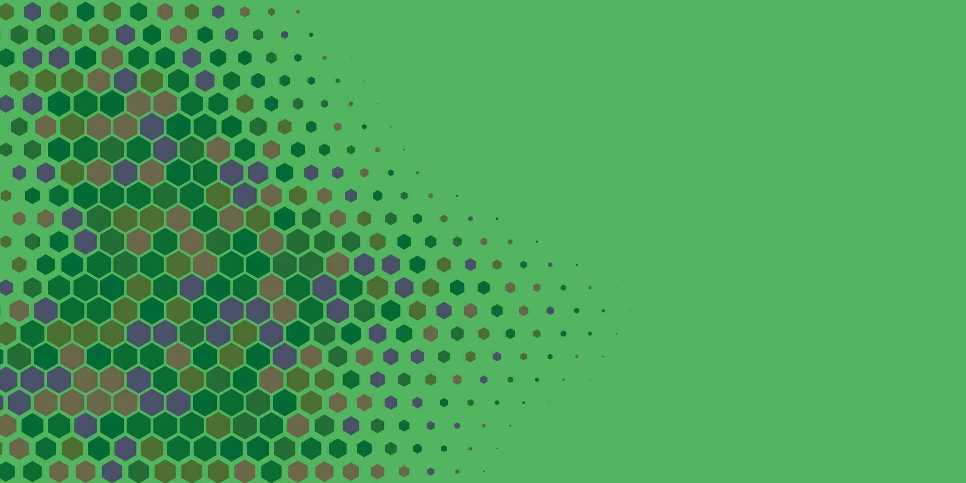 Geometric abstract Hexagon Two Color Background vector