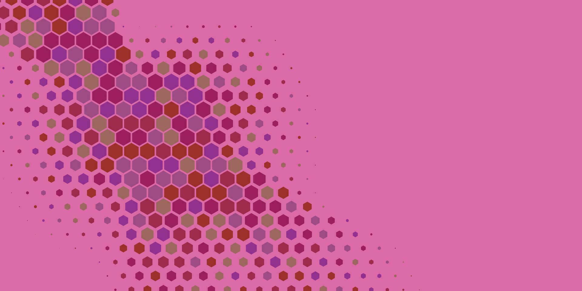 Geometric abstract Hexagon Two Color Background vector