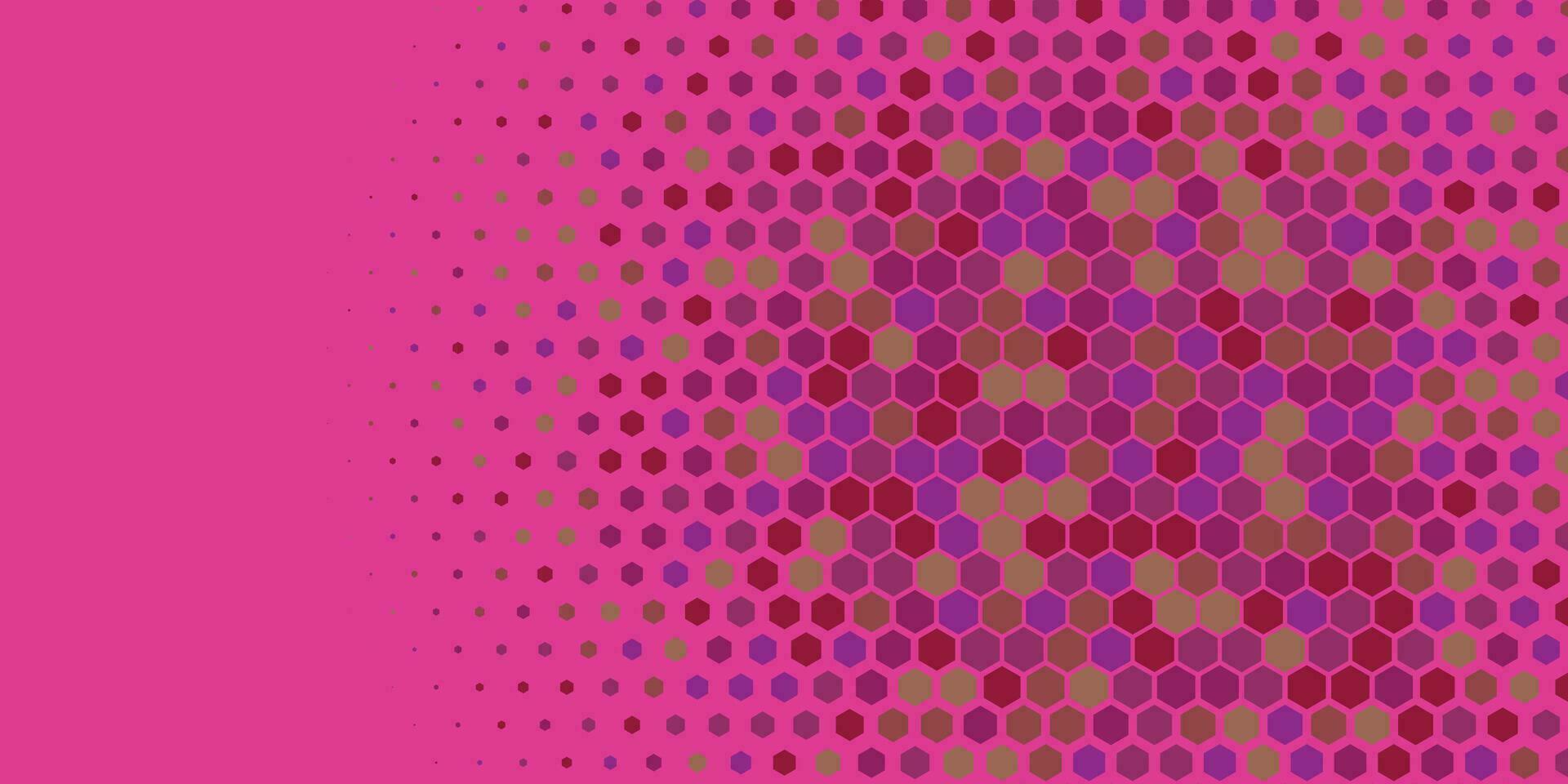 Geometric abstract Hexagon Two Color Background vector