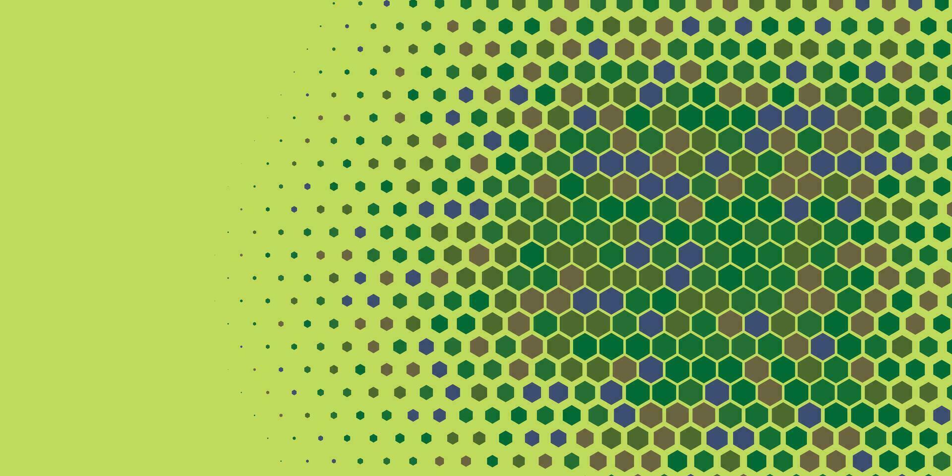 Geometric abstract Hexagon Two Color Background vector