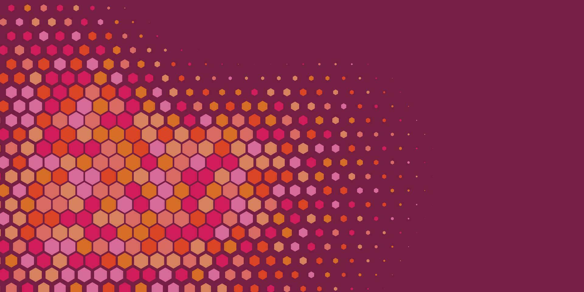 Geometric abstract Hexagon Two Color Background vector