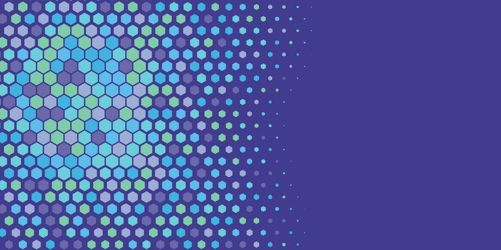 Geometric Multi size Hexagon with multi Color Background vector