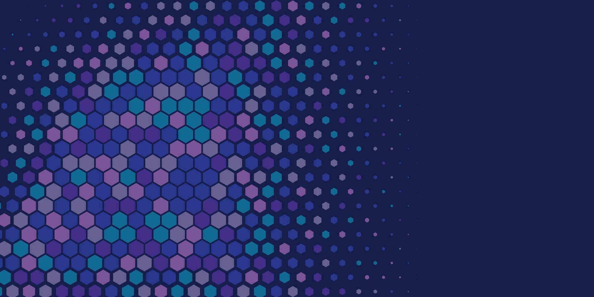 Geometric abstract Hexagon Two Color Background vector