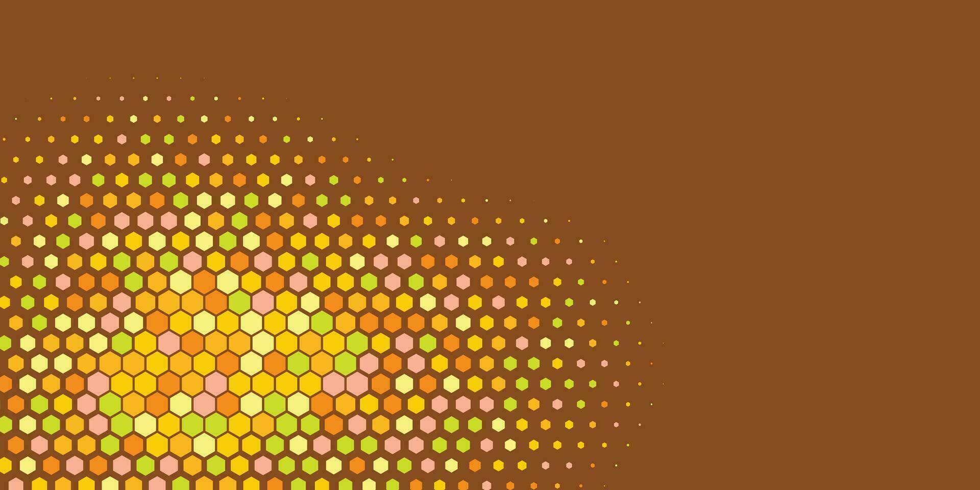 Geometric Multi size Hexagon with multi Color Background vector