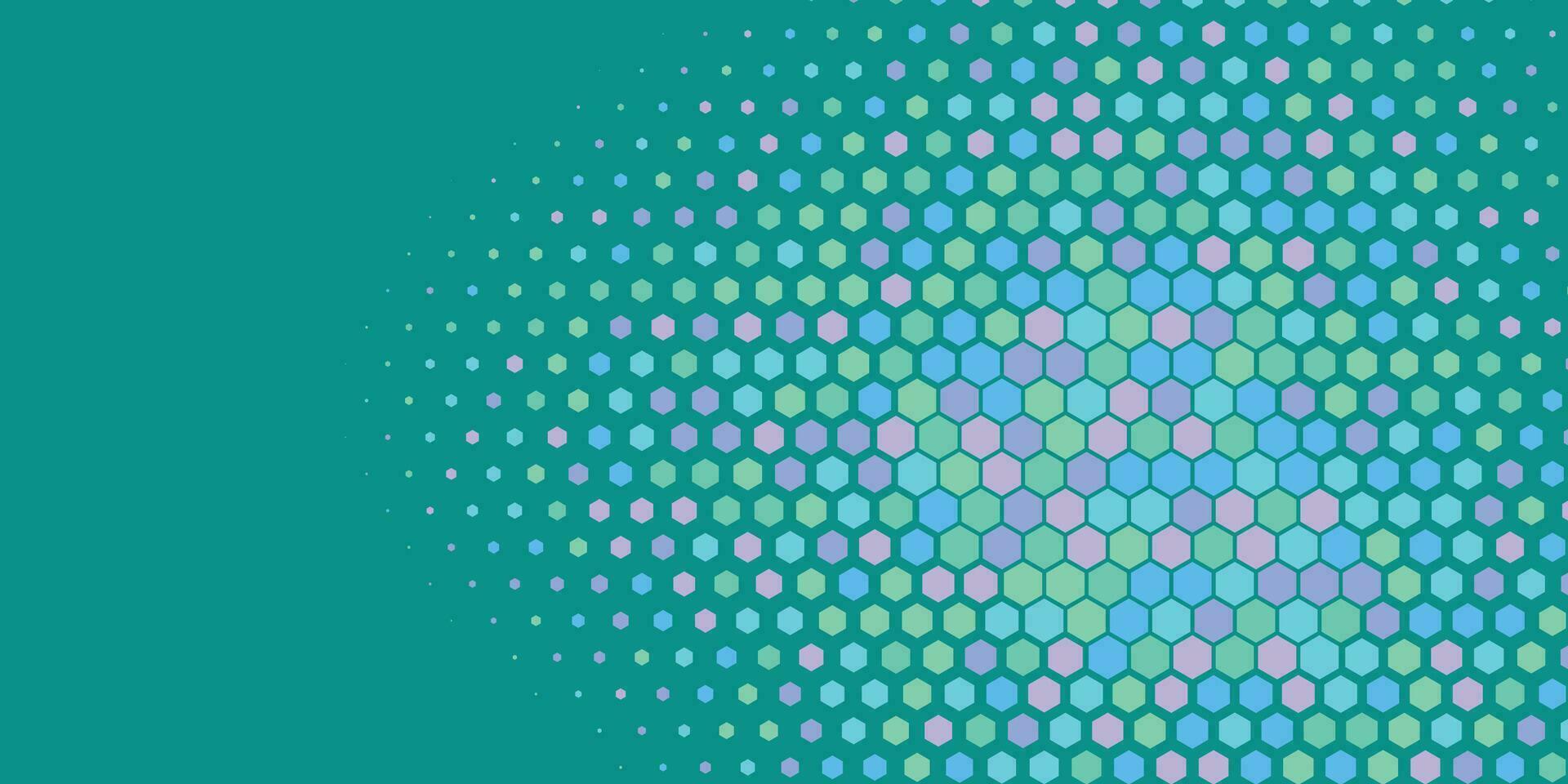 Geometric Multi size Hexagon with multi Color Background vector