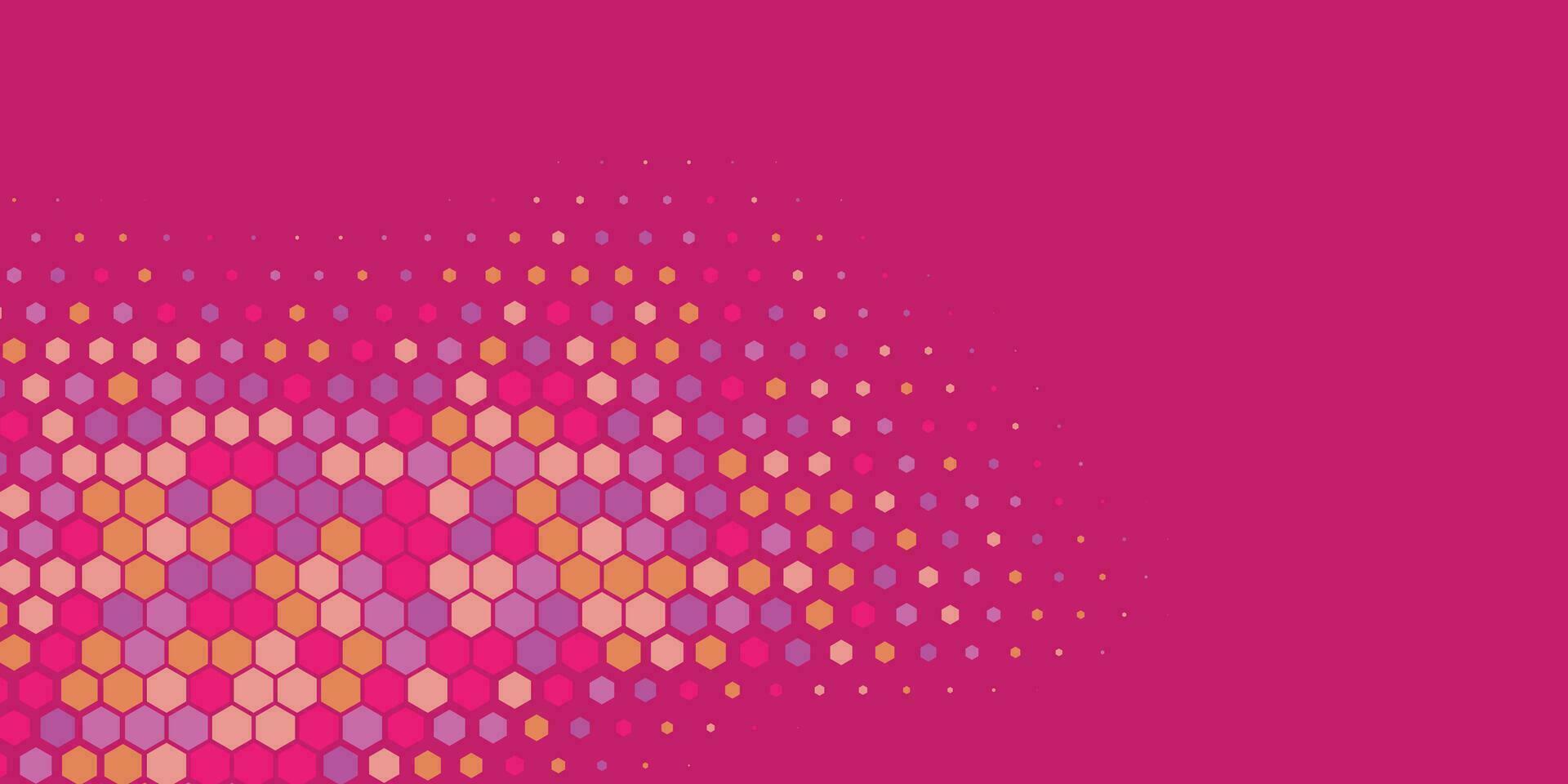 Geometric Multi size Hexagon with multi Color Background vector