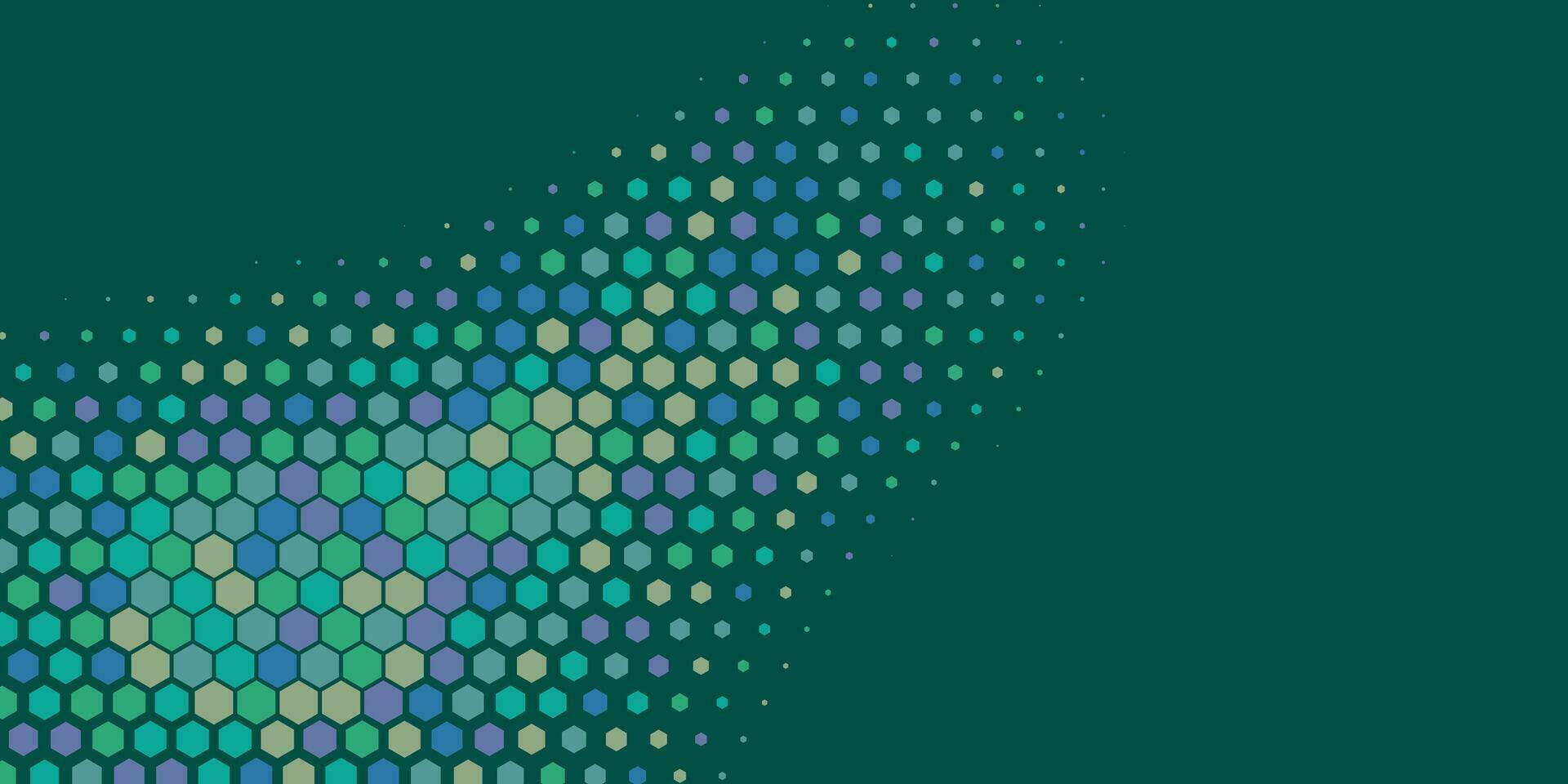 Geometric Multi size Hexagon with multi Color Background vector