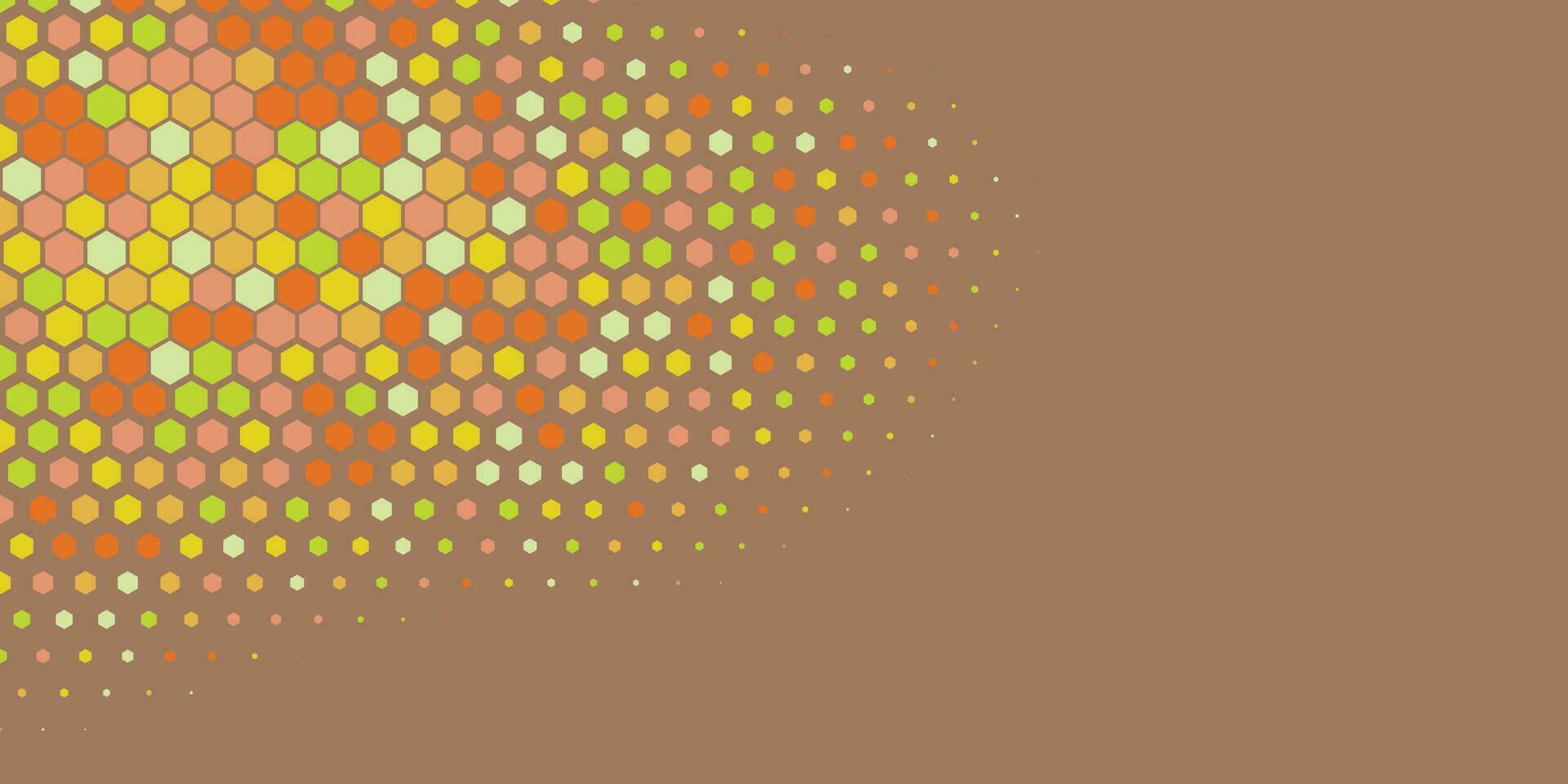 Geometric Multi size Hexagon with multi Color Background vector