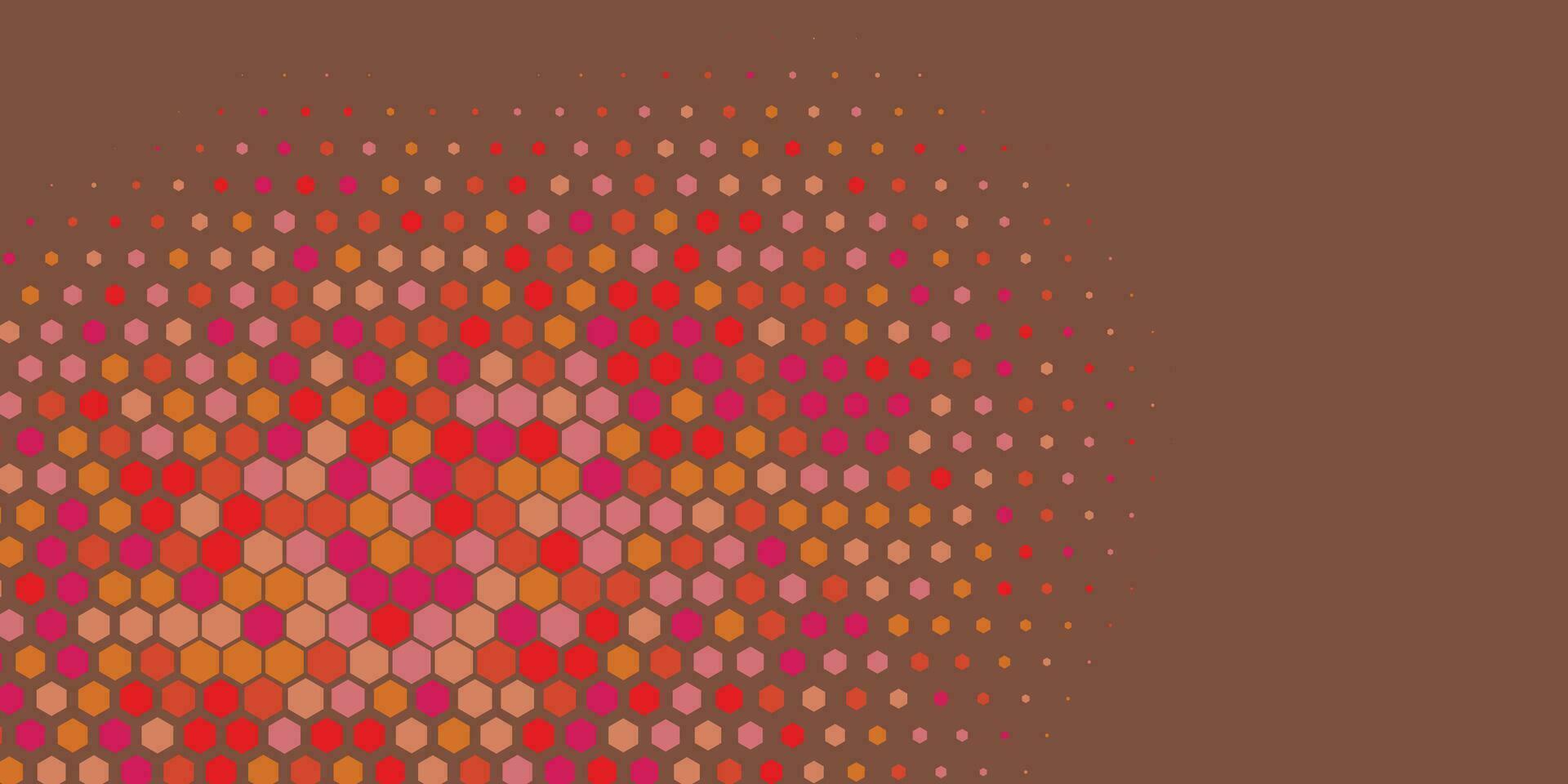 Geometric Multi size Hexagon with multi Color Background vector
