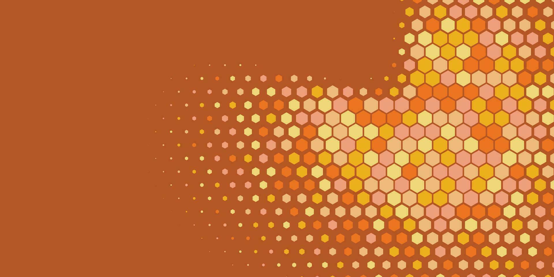 Geometric abstract Hexagon Two Color Background vector