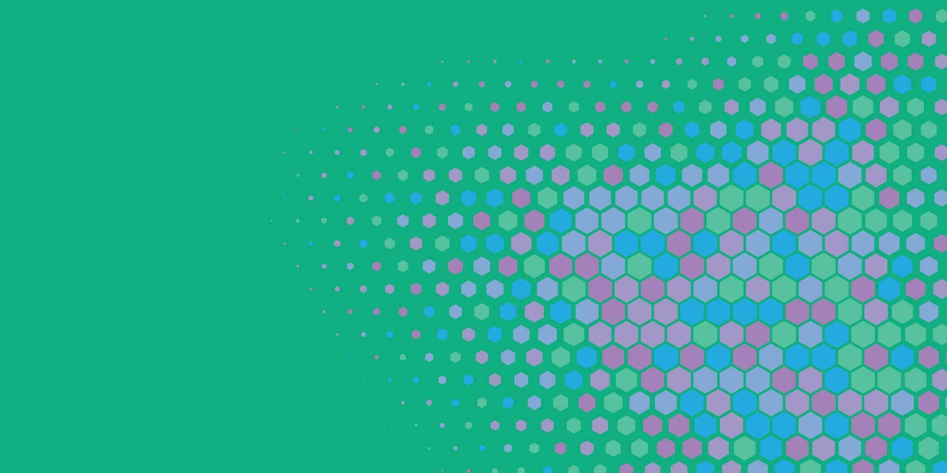 Geometric abstract Hexagon Two Color Background vector