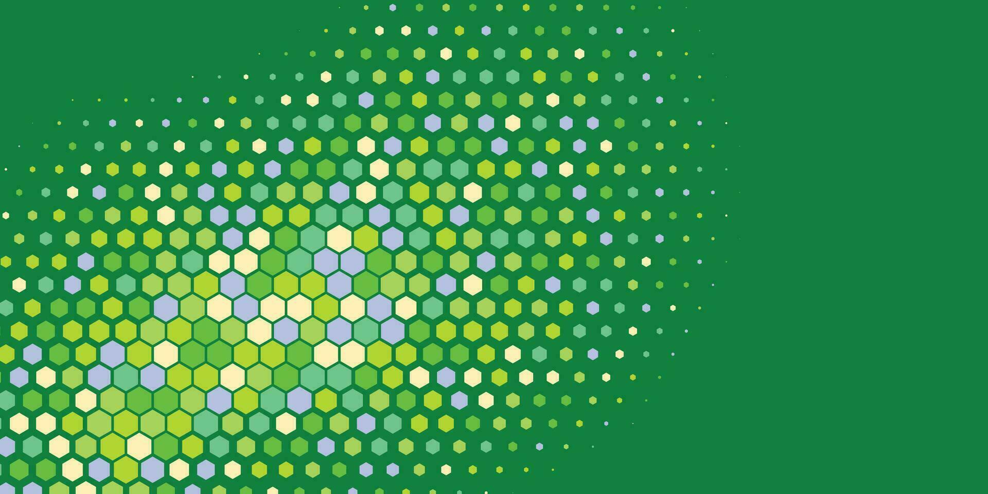 Geometric abstract Hexagon Two Color Background vector